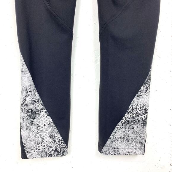 Lululemon Womens Sweat & Repeat Crop 21" Serigraph Starlight Black Multi Size 2 - Picture 9 of 13